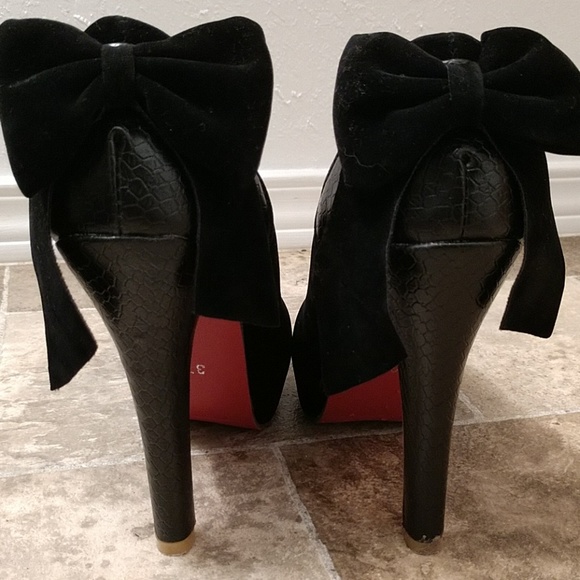 Bow heels size 37, 6/7 - Picture 4 of 4